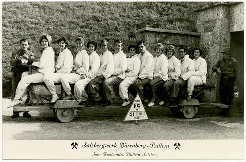 Hallein Salt Mine Tour, near Salzburg, Austria, July 31, 1962