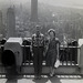 Man and Woman at the Rockefeller Center Roof Studio, New York City