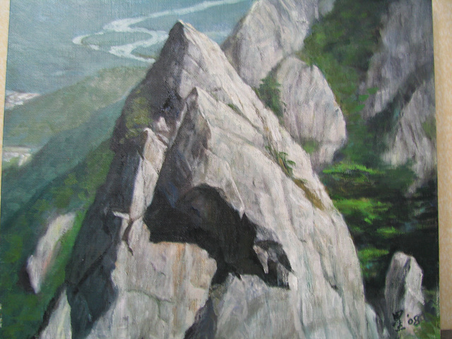 Monto Sorak 1(=Mt. Sorak 1=雪嶽1)_oil on canvas_38x45.5cm(8f)_2009_HO Song