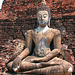 Antique Buddha statue in Sukhothai park