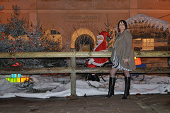 Dame Annick en bottes de cuir à talons hauts / Lady Annick's leather high-heeled boots - 17 décembre 2011
