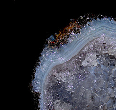 Agathe bleue-Géode de quartz