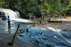 First waterfall of Siem Reap River