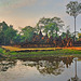 The pond and Banteay Srei
