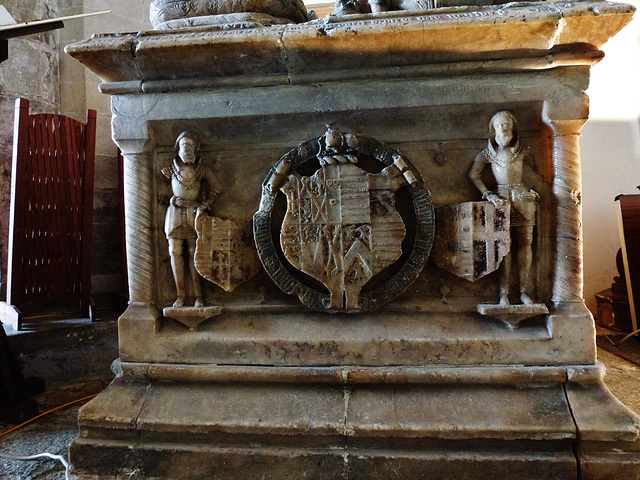 wheathampsteadchurch, herts, c16 alabaster tomb by roiley of sir john +1558 and margaret brocket