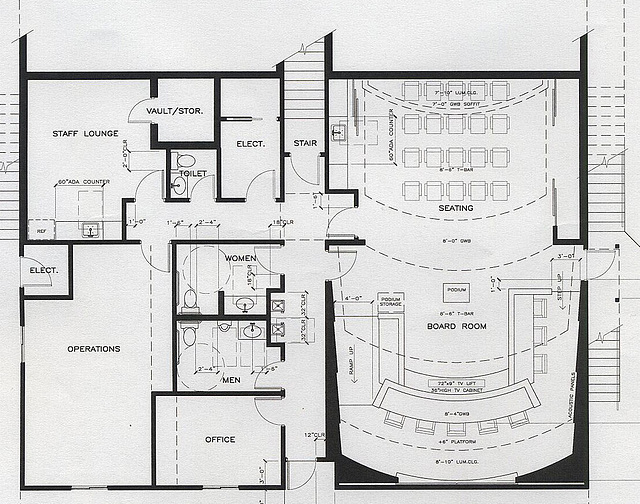 MSWD Lower Level Floor Plan detail