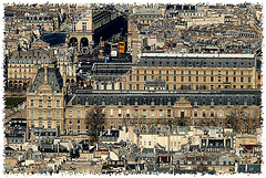 Louvre vue de haut