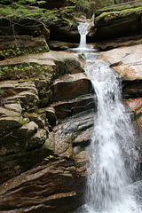 Sabbaday Falls - Over the granite (Explored)