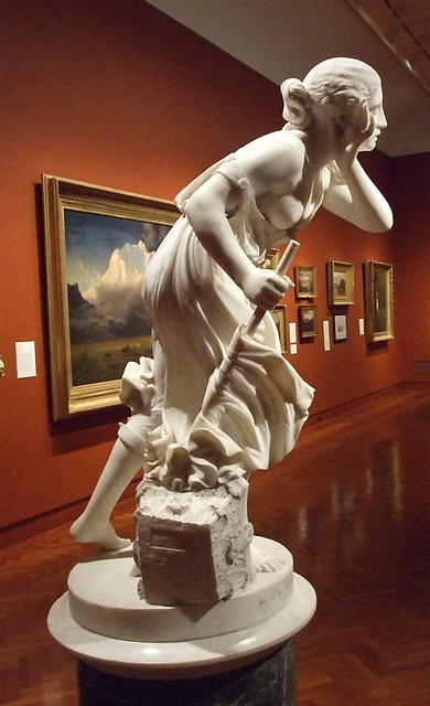 Nydia, the Blind Flower Girl of Pompeii by Randolph Rogers in the Princeton University Art Museum, July 2011