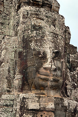 One of the 216 gigantic Bodhisattva faces
