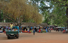 Souvenir market in Angkor Thom