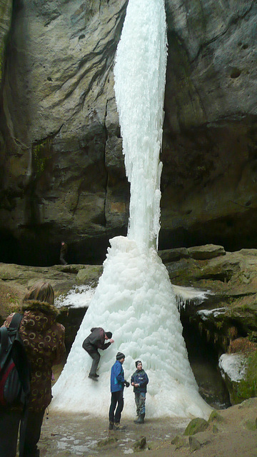 Naturwunder aus Eis bei Hohnstein 20.2.2012