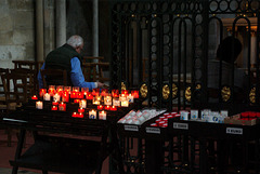 Votive Candles at Rouen Cathedral - May 2011