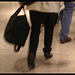 Airport Lady in high heels / Dame d'aéroport en talons hauts -  Copenhague, Danemark / 26 octobre 2008
