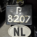 Old Dutch license plate