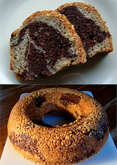ABC - Nut-Crusted Chocolate-Banana Swirl Cake
