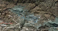Google Earth View Of Our Route Near Eagle Mountain Mine