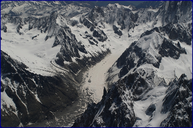 Glacier de Leschaux et Mer de Glace