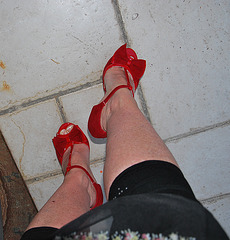 Dame Martine en talons hauts / Lady Martine in high heels - Photo originale