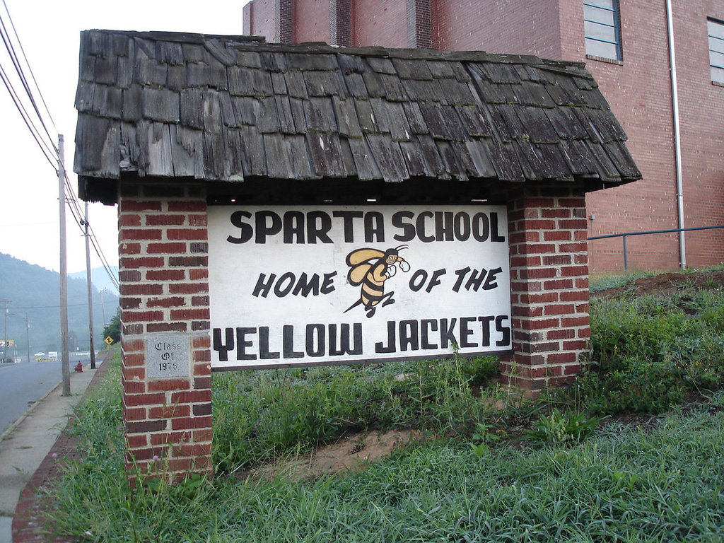 Sparta school / Home of the yellow jackets - 15 juillet 2010.