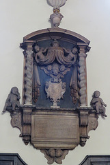 st.mary abchurch, london, sherwood family memorial, +1690-1703, possibly by william woodman sen.