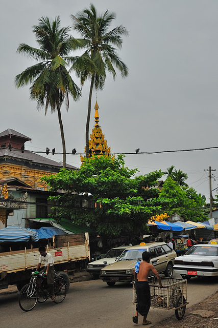 Old Yay Tar Shay lane in Yangon