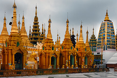 East main shrines and the Temple of the Kakusandha Buddha