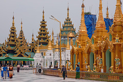 Terrace of Shwedagon Pagoda