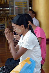 Woman in her full meditation