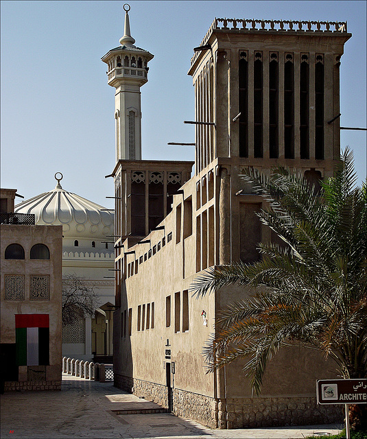Minaret and coolers