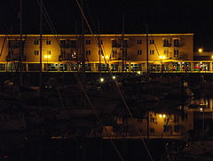Marina at night