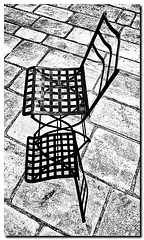 Schatten-Platten-Stuhl
