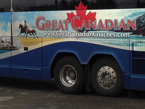 Great Canadian bus / Bus feuille d'érable - 16 août 2009.