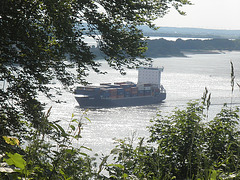 Blick vom "Bismarckstein" auf die Elbe