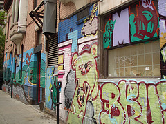 Façade artistique / Artistic wall - 4 juillet 2009.