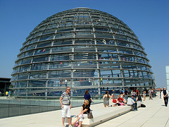 The dome on top of the Bundestag