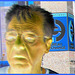 L'homme au visage de plâtre / Plaster face man / Hombre con una cara de yeso / Négatif RVB