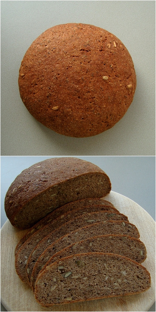 Seeded malt vinegar rye bread