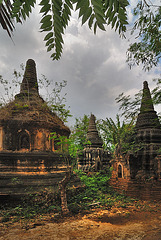 Ruins of pagodas