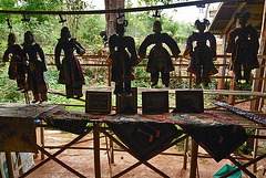 Souvenir stall along the stairs