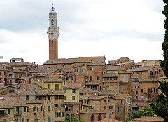 Blick auf Siena, Torre del Mangia