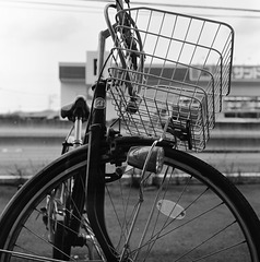 Bicycle with a basket
