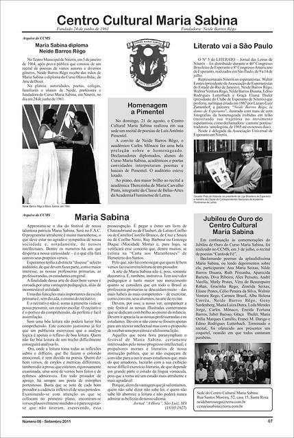LITERATO 06 - PÁGINA 07 - CENTRO CULTURAL MARIA SABINA