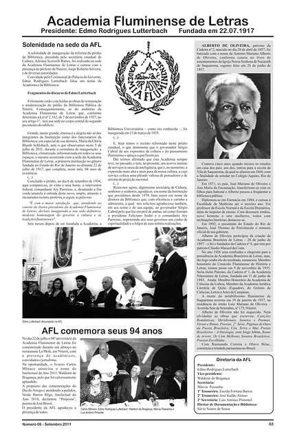 LITERATO 06 - PÁGINA 03 - ACADEMIA FLUMINENSE DE LETRAS