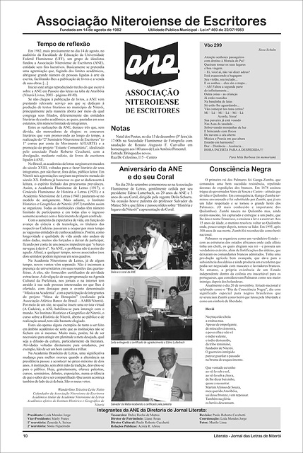 LITERATO 07 - PÁGINA 10 - ASSOCIAÇÃO NITEROIENSE DE ESCRITORES