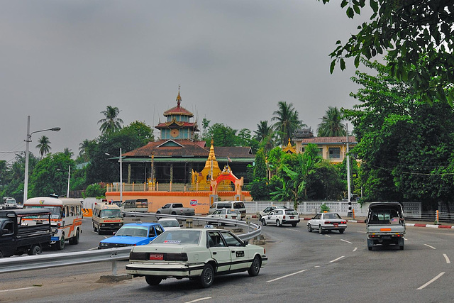 Kaba Aye Pagoda Road in Yangon
