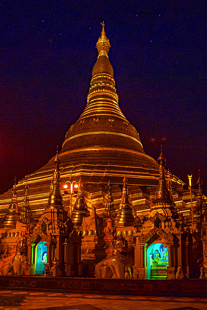 The pagoda in its spot light