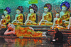 Buddha statues at     Saw La Paw’s Pagoda
