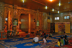 Worshippers inside Botataung Pagoda