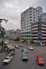 Yangons Sule Pagoda Road